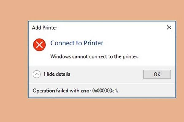 چگونه پیغام خطای Windows cannot connect to the printerr