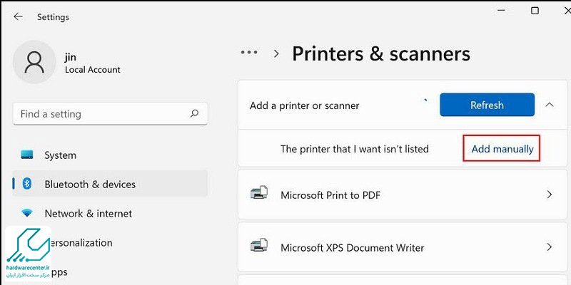 نصب درایور پرینتر در ویندوز 11